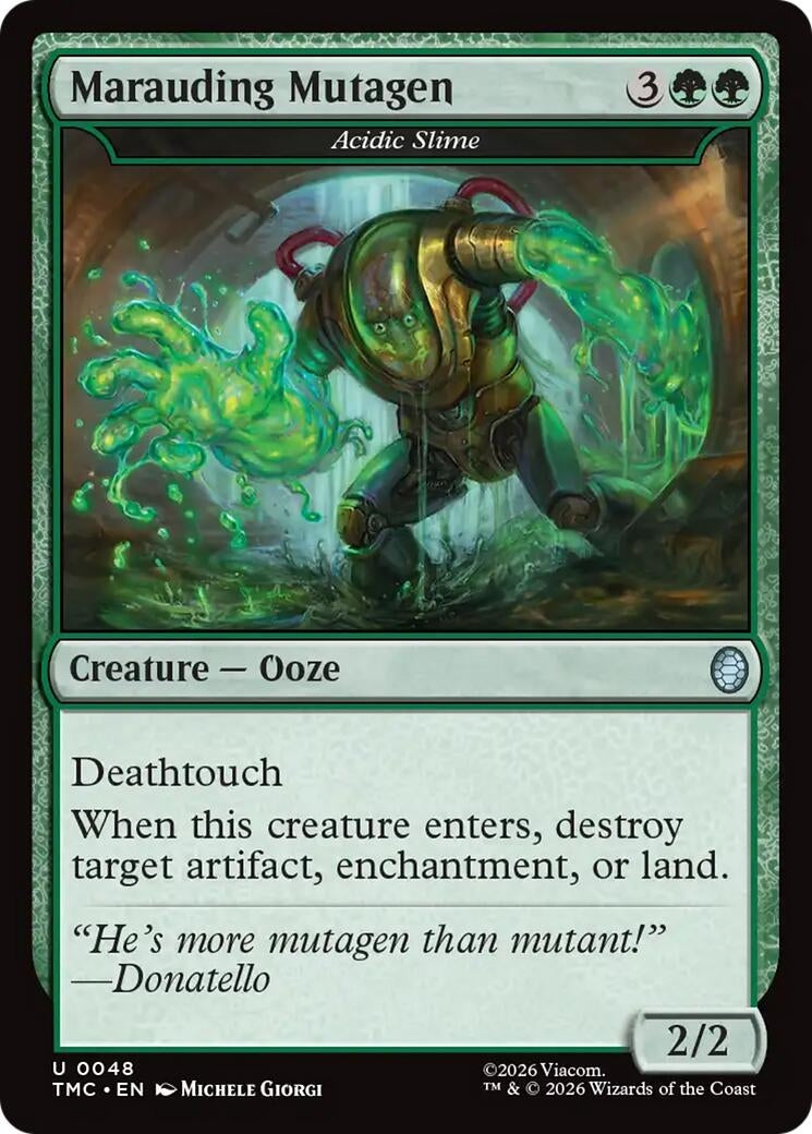 Image for Marauding Mutagen - Acidic Slime (48) [Teenage Mutant Ninja Turtles] - Magic: The Gathering