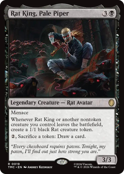 Image for Rat King, Pale Piper (19) [Teenage Mutant Ninja Turtles] - Magic: The Gathering
