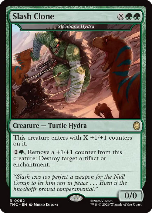 Image for Slash Clone - Steelbane Hydra (52) [Teenage Mutant Ninja Turtles] - Magic: The Gathering