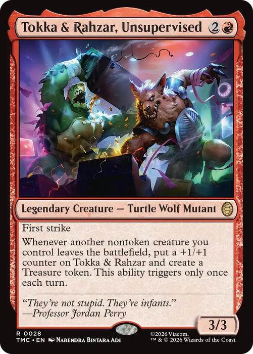 Image for Tokka & Rahzar, Unsupervised (28) [Teenage Mutant Ninja Turtles] - Magic: The Gathering