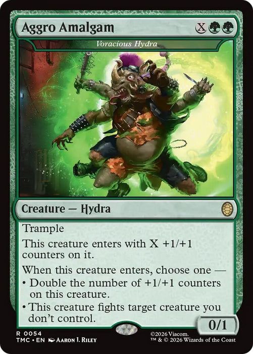 Image for Aggro Amalgam - Voracious Hydra (54) [Teenage Mutant Ninja Turtles] - Magic: The Gathering