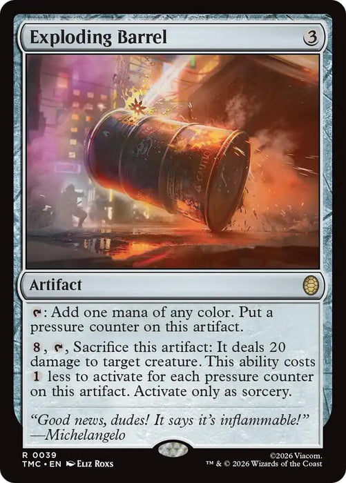 Image for Exploding Barrel (39) [Teenage Mutant Ninja Turtles] - Magic: The Gathering