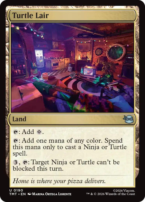 Image for Turtle Lair (190) [Teenage Mutant Ninja Turtles] - Magic: The Gathering