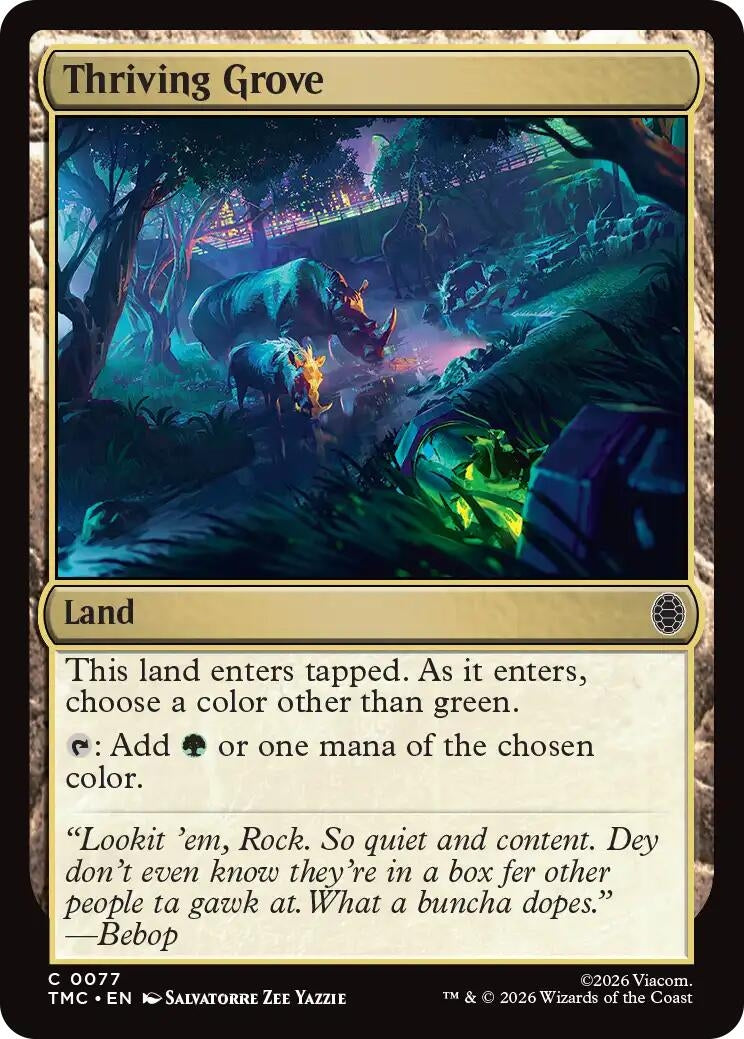 Image for Thriving Grove (77) [Teenage Mutant Ninja Turtles] - Magic: The Gathering