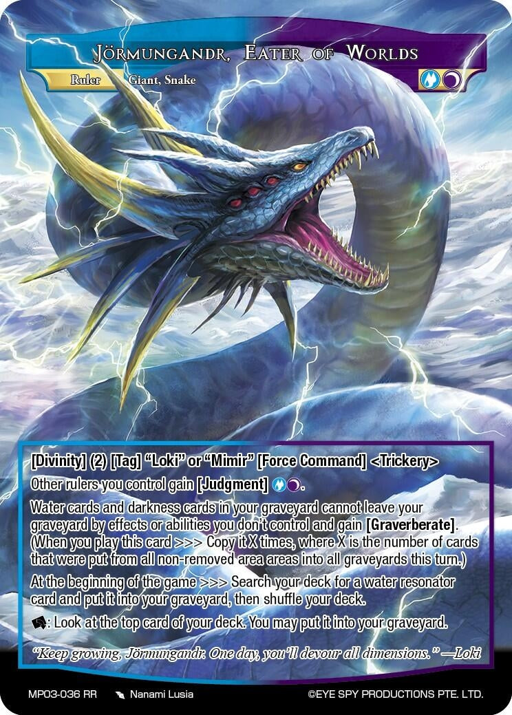 Image for Jörmungandr, Eater of Worlds (MP03-036 RR) [Masterpiece Collection 03 "Dimensional Hope"] - Force of Will