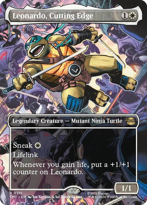 Image for Leonardo, Cutting Edge (Borderless) (211) [Teenage Mutant Ninja Turtles] - Magic: The Gathering