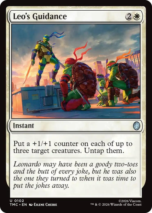 Image for Leo's Guidance (102) [Teenage Mutant Ninja Turtles] - Magic: The Gathering