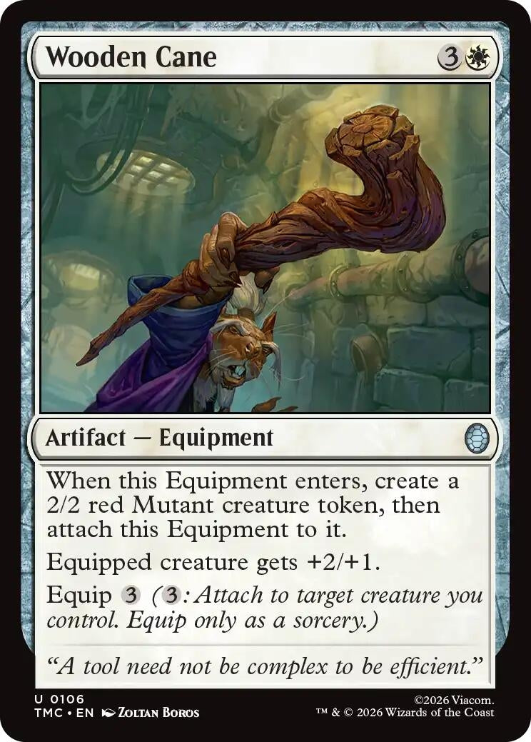 Image for Wooden Cane (106) [Teenage Mutant Ninja Turtles] - Magic: The Gathering