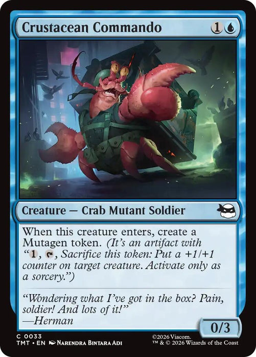 Image for Crustacean Commando (33) [Teenage Mutant Ninja Turtles] - Magic: The Gathering