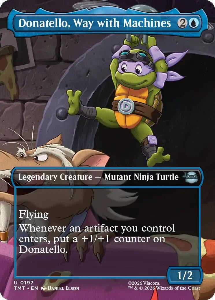 Image for Donatello, Way with Machines (Borderless) (197) [Teenage Mutant Ninja Turtles] - Magic: The Gathering