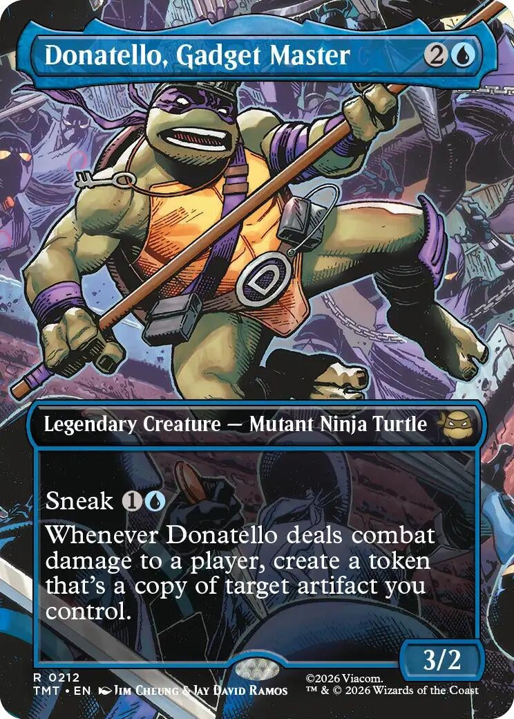 Image for Donatello, Gadget Master (Borderless) (212) [Teenage Mutant Ninja Turtles] - Magic: The Gathering