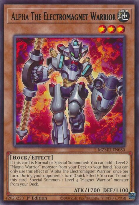 Image for Alpha The Electromagnet Warrior (MZMU-EN080) [Maze of Muertos] - YuGiOh