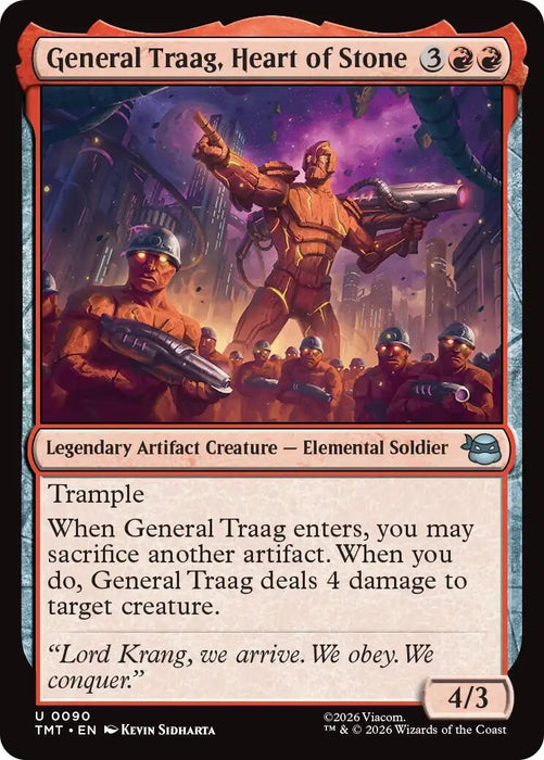 Image for General Traag, Heart of Stone (90) [Teenage Mutant Ninja Turtles] - Magic: The Gathering