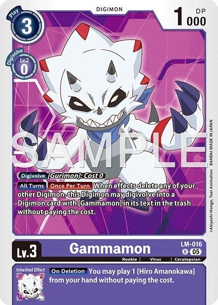 Gammamon - LM-016 (Reprint) (LM-016 R) [Advanced Booster Digimon Generation]