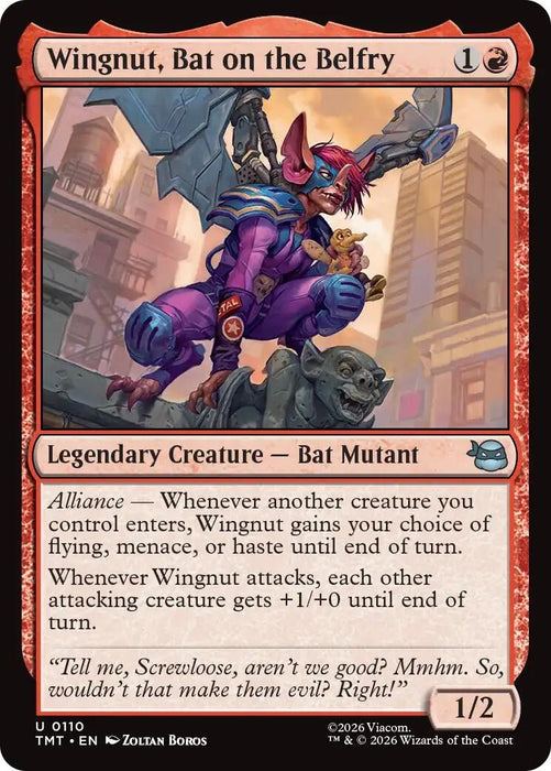 Image for Wingnut, Bat on the Belfry (110) [Teenage Mutant Ninja Turtles] - Magic: The Gathering