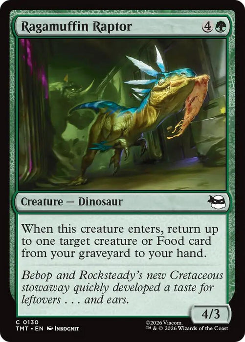 Image for Ragamuffin Raptor (130) [Teenage Mutant Ninja Turtles] - Magic: The Gathering