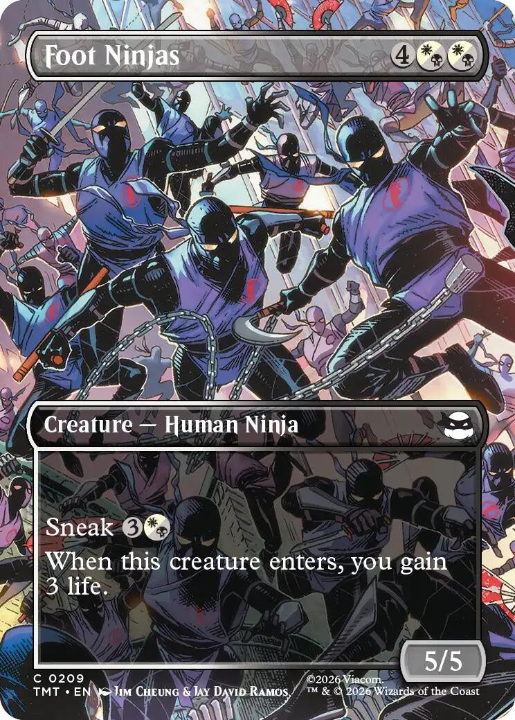 Image for Foot Ninjas (Borderless) (209) [Teenage Mutant Ninja Turtles] - Magic: The Gathering