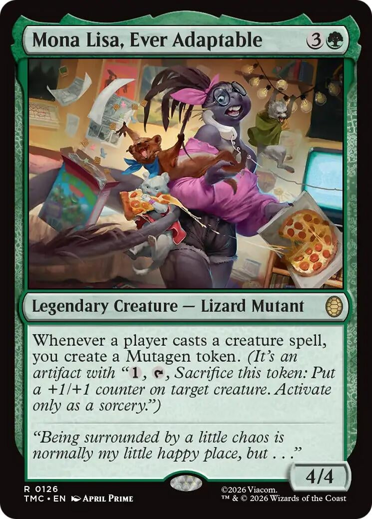 Image for Mona Lisa, Ever Adaptable (126) [Teenage Mutant Ninja Turtles] - Magic: The Gathering