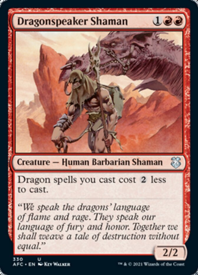 Dragonspeaker Shaman (330) [Commander: Adventures in the Forgotten Realms]