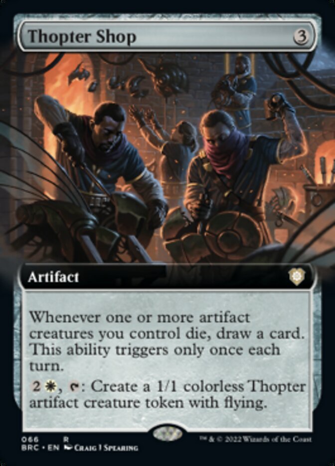 Thopter Shop (Extended Art) (66) [Commander: The Brothers' War]