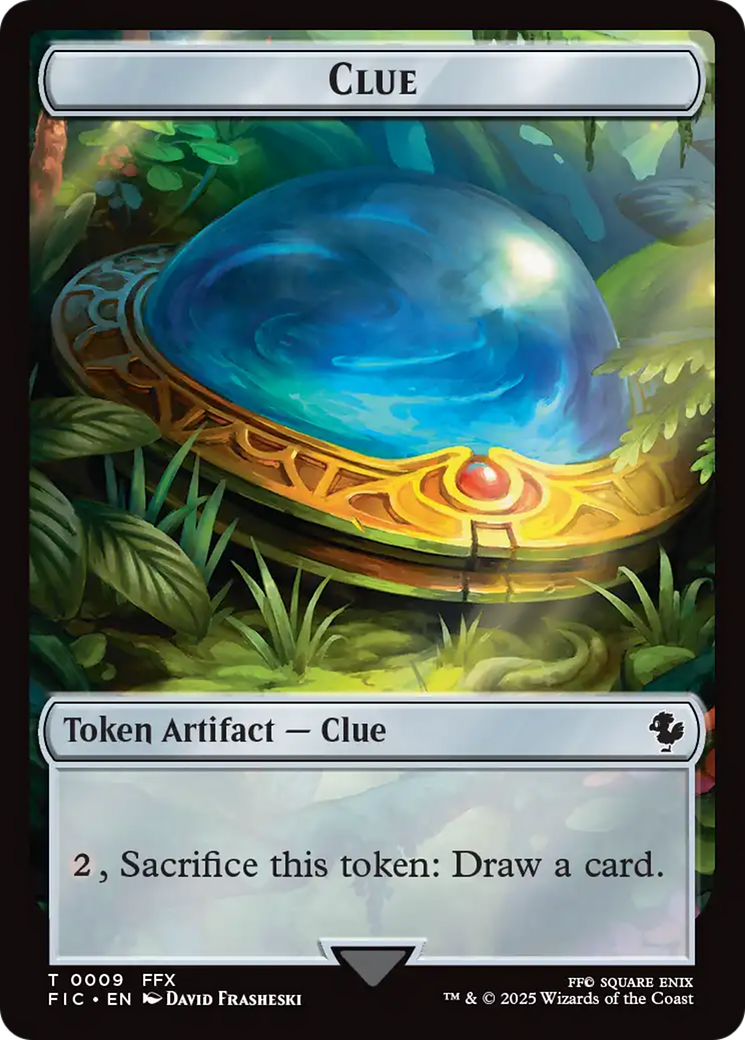 Clue // Treasure Double-Sided Token (9 // 23) [Commander: FINAL FANTASY]