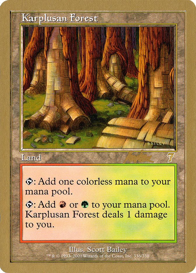 Karplusan Forest - 2002 Brian Kibler (7ED) [World Championship Decks]