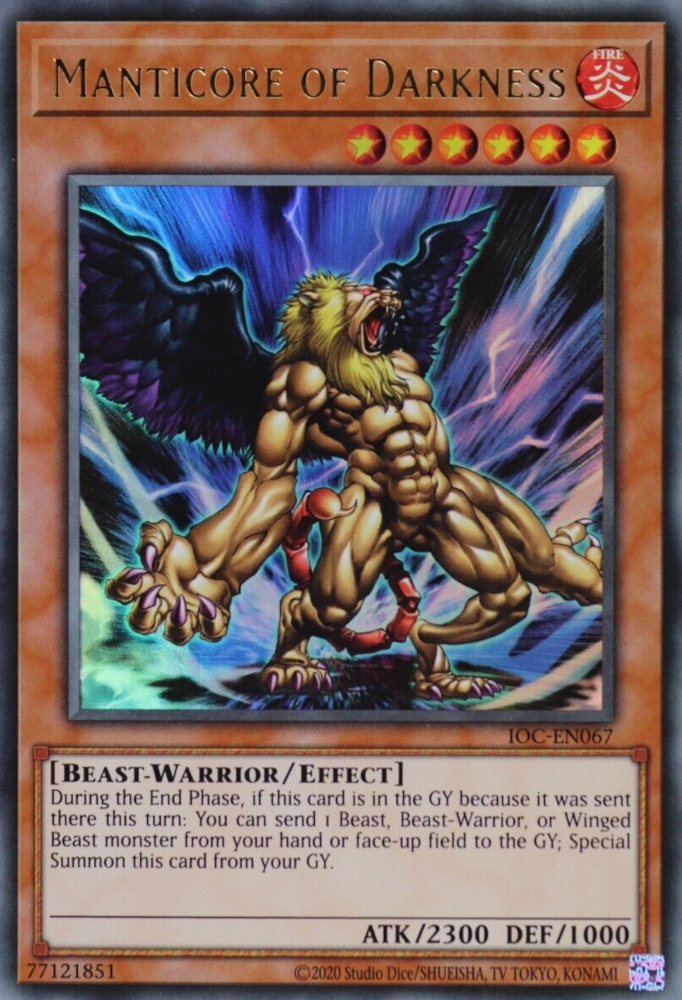 Manticore of Darkness (IOC-EN067) [Invasion of Chaos (25th Anniversary Edition)]
