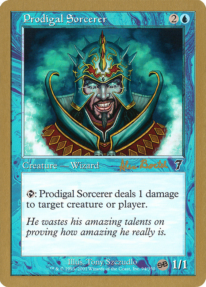 Prodigal Sorcerer - 2001 Alex Borteh (7ED) (SB) [World Championship Decks]