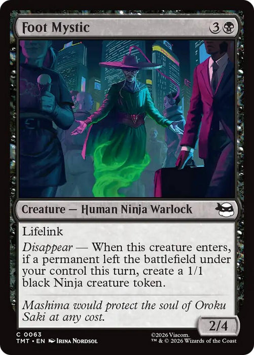 Image for Foot Mystic (63) [Teenage Mutant Ninja Turtles] - Magic: The Gathering
