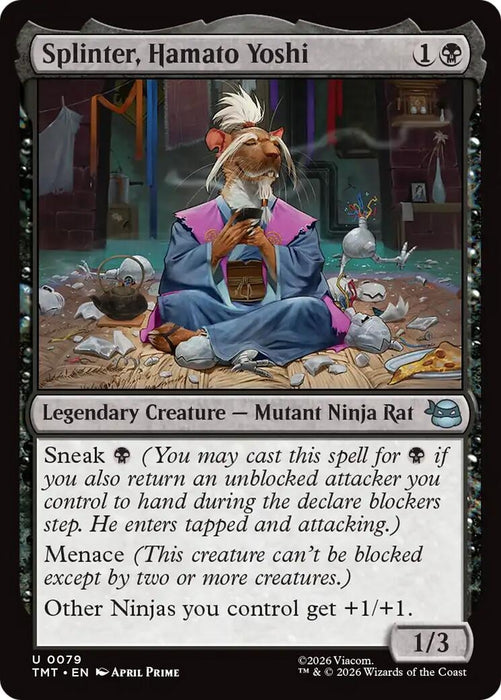 Image for Splinter, Hamato Yoshi (79) [Teenage Mutant Ninja Turtles] - Magic: The Gathering