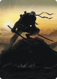 Leonardo, Sewer Samurai Art Card (20/54) (Gold-Stamped Signature) (20) [Teenage Mutant Ninja Turtles]