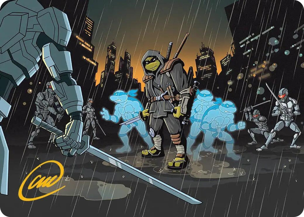 Image for The Last Ronin's Technique Art Card (Gold-Stamped Signature) (23) [Teenage Mutant Ninja Turtles] - Magic: The Gathering