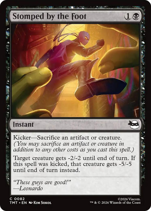 Image for Stomped by the Foot (82) [Teenage Mutant Ninja Turtles] - Magic: The Gathering
