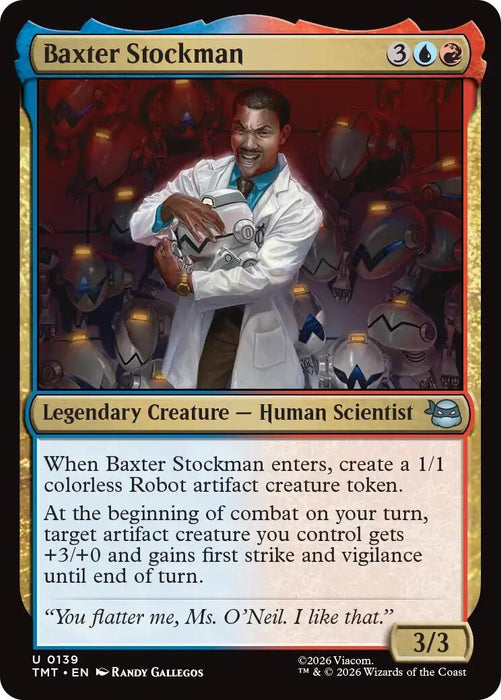 Image for Baxter Stockman (139) [Teenage Mutant Ninja Turtles] - Magic: The Gathering