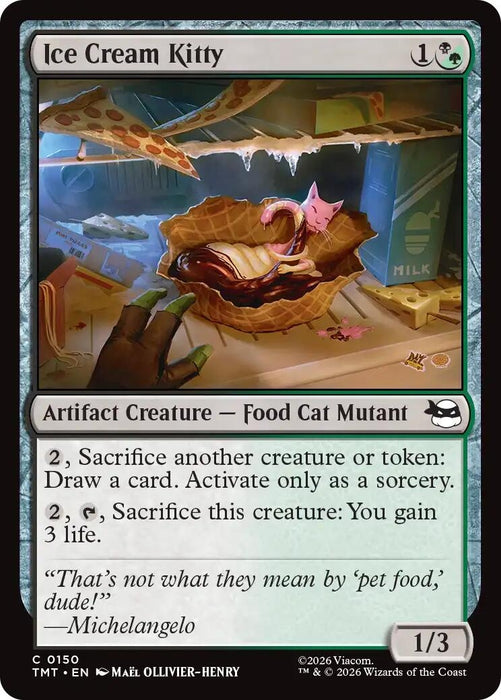 Image for Ice Cream Kitty (150) [Teenage Mutant Ninja Turtles] - Magic: The Gathering