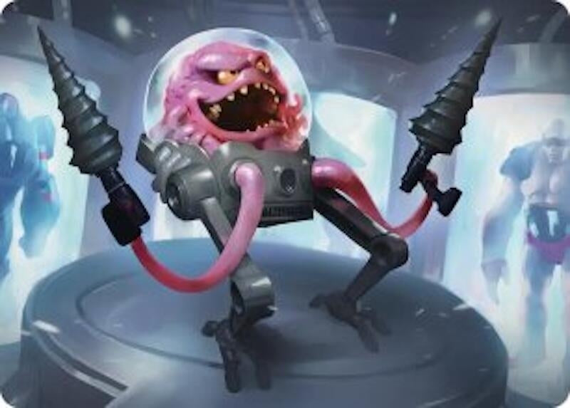 Krang, Master Mind Art Card (4/54) (Gold-Stamped Signature) (4) [Teenage Mutant Ninja Turtles]
