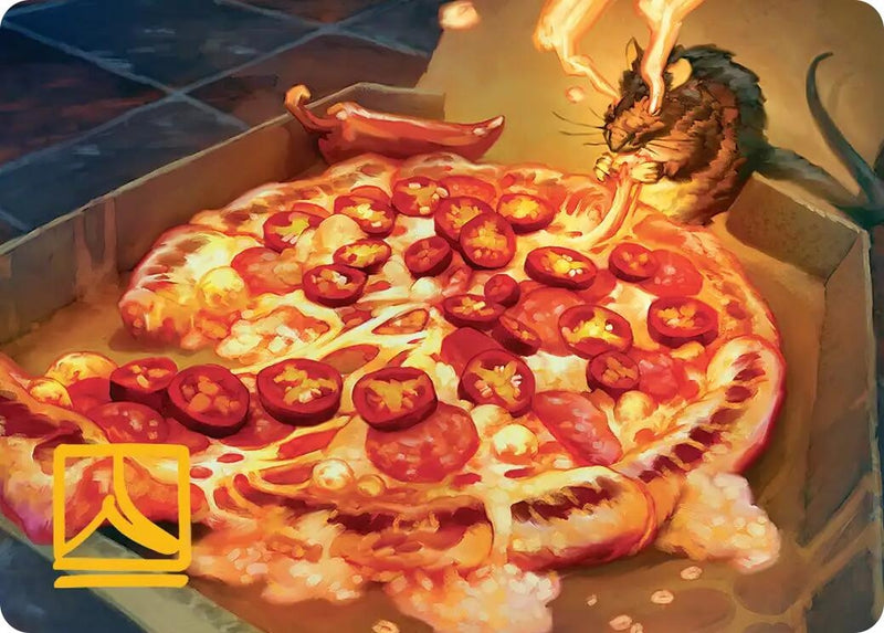 Image for Spicy Oatmeal Pizza Art Card (11) [Teenage Mutant Ninja Turtles] - Magic: The Gathering