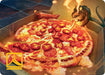 Image for Spicy Oatmeal Pizza Art Card (11) [Teenage Mutant Ninja Turtles] - Magic: The Gathering