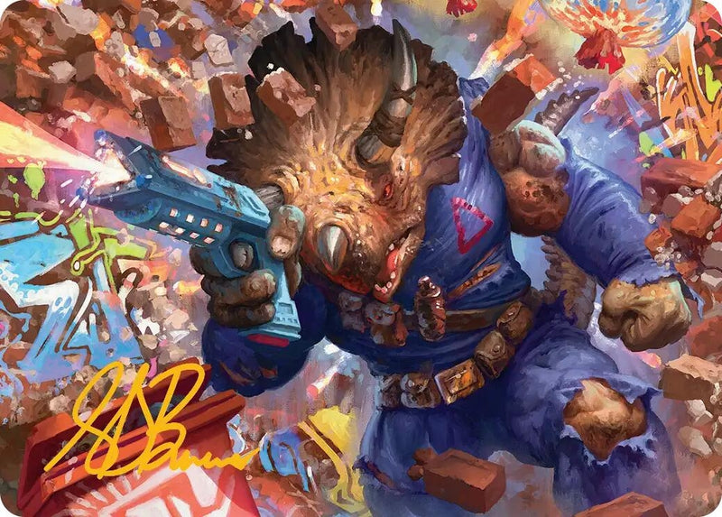 Image for Zog, Triceraton Castaway Art Card (12) [Teenage Mutant Ninja Turtles] - Magic: The Gathering