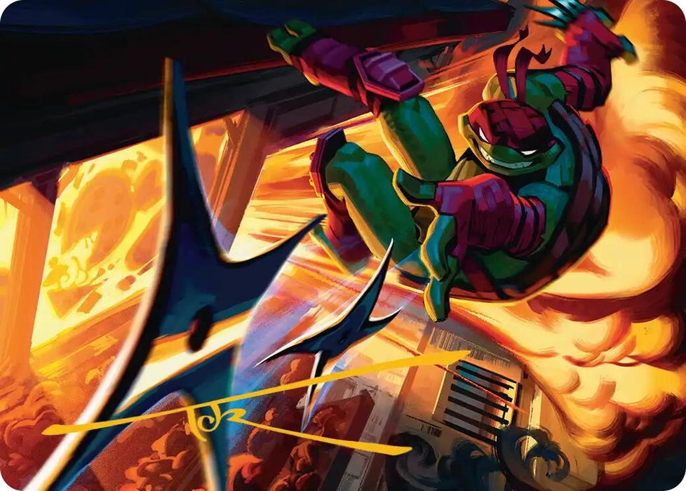 Image for Storm of Steel Art Card (Gold-Stamped Signature) (48) [Teenage Mutant Ninja Turtles] - Magic: The Gathering