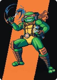 Michelangelo, the Heart Art Card (35) [Teenage Mutant Ninja Turtles]