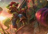 Leatherhead, Iron Gator Art Card (43) [Teenage Mutant Ninja Turtles]