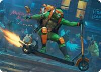 Michelangelo, On the Scene Art Card (49) [Teenage Mutant Ninja Turtles]