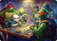Lessons from Life Art Card (Gold-Stamped Signature) (14) [Teenage Mutant Ninja Turtles]