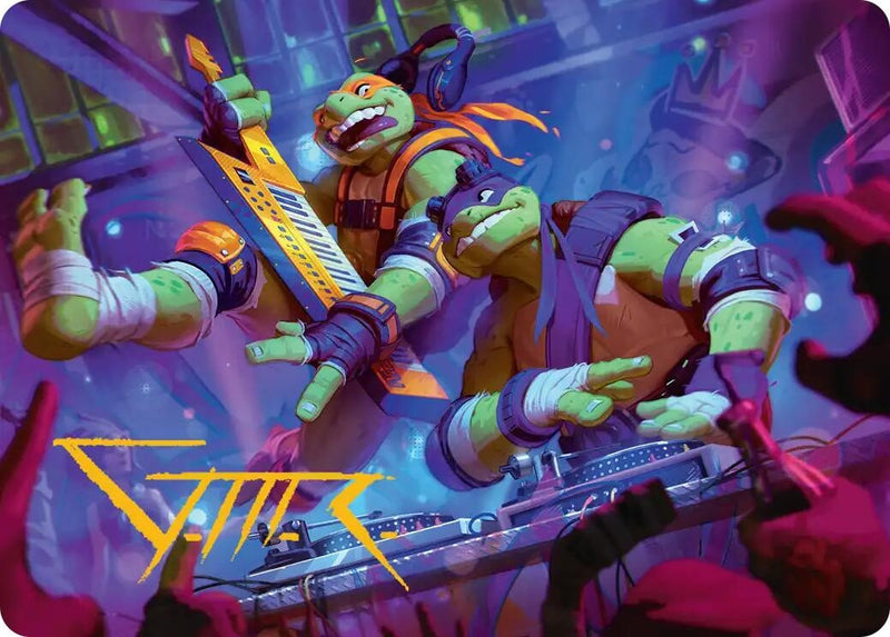 Image for Mikey & Don, Party Planners Art Card (15) [Teenage Mutant Ninja Turtles] - Magic: The Gathering