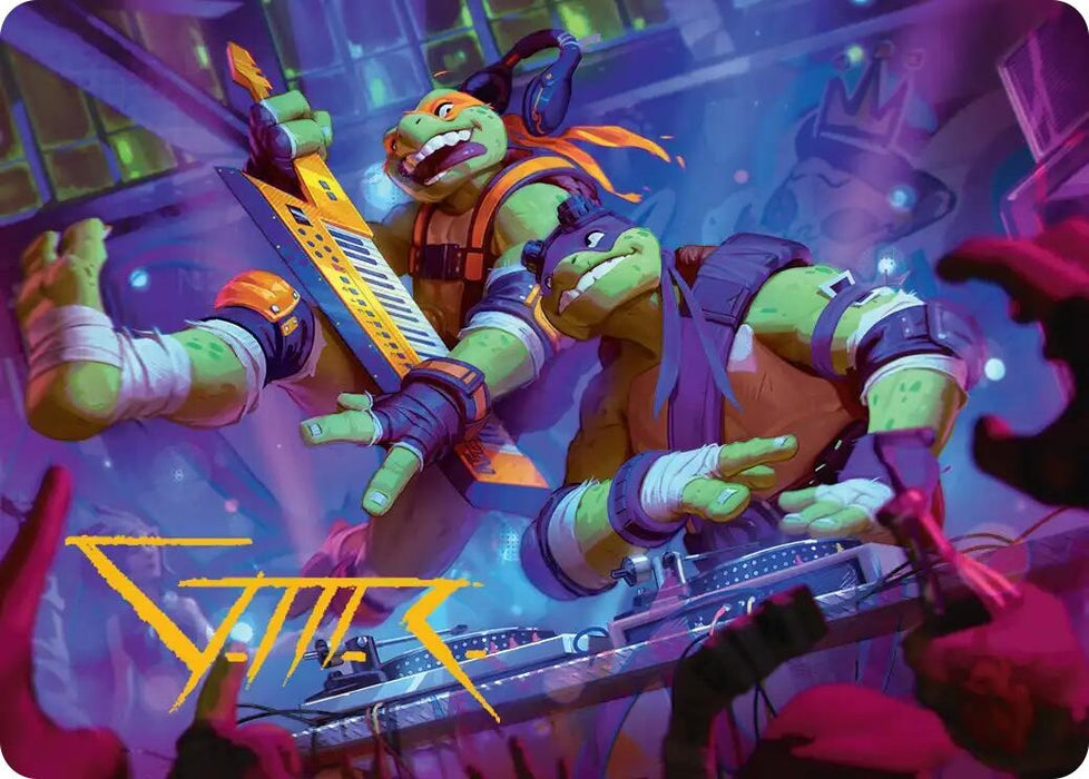 Image for Mikey & Don, Party Planners Art Card (15) [Teenage Mutant Ninja Turtles] - Magic: The Gathering