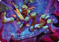 Mikey & Don, Party Planners Art Card (Gold-Stamped Signature) (15) [Teenage Mutant Ninja Turtles]