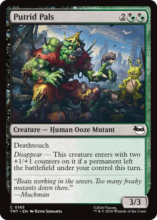 Image for Putrid Pals (165) [Teenage Mutant Ninja Turtles] - Magic: The Gathering