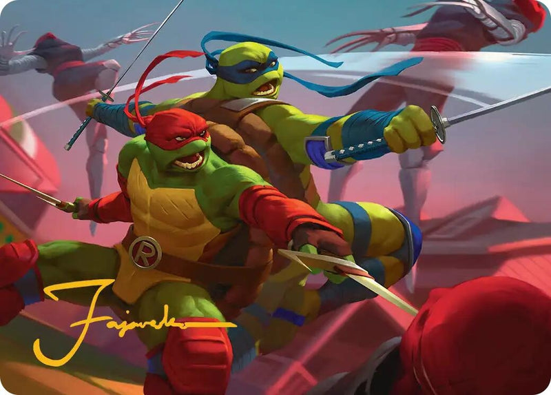 Image for Raph & Leo, Sibling Rivals Art Card (16) [Teenage Mutant Ninja Turtles] - Magic: The Gathering