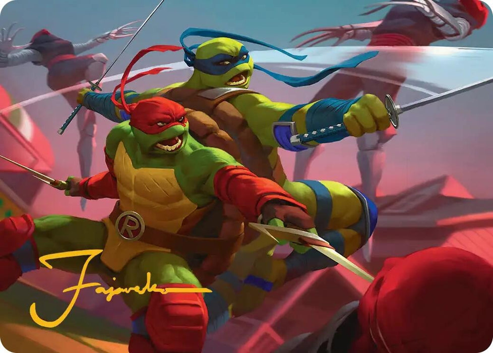 Image for Raph & Leo, Sibling Rivals Art Card (16) [Teenage Mutant Ninja Turtles] - Magic: The Gathering